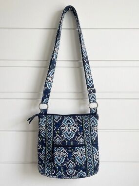 Vera Bradley Hipster Crossbody Bag Ink Blue Floral | Everyday Hands-Free Style